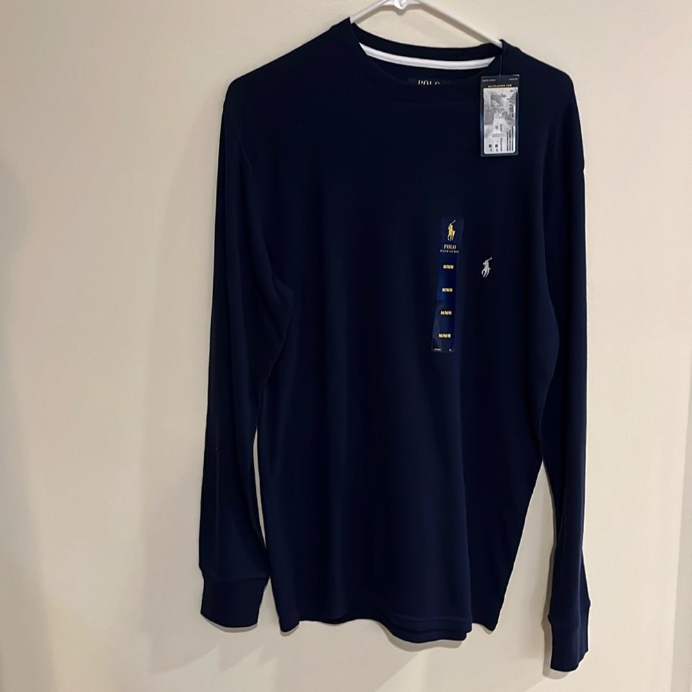 NWT Men’s Polo Ralph Lauren long sleeve waffle knit shirt